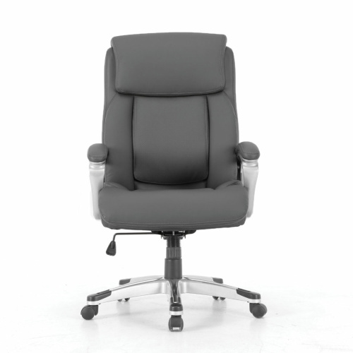 Кресло руководителя Brabix Premium Level EX-527 кожа, серое 531937 фото 4